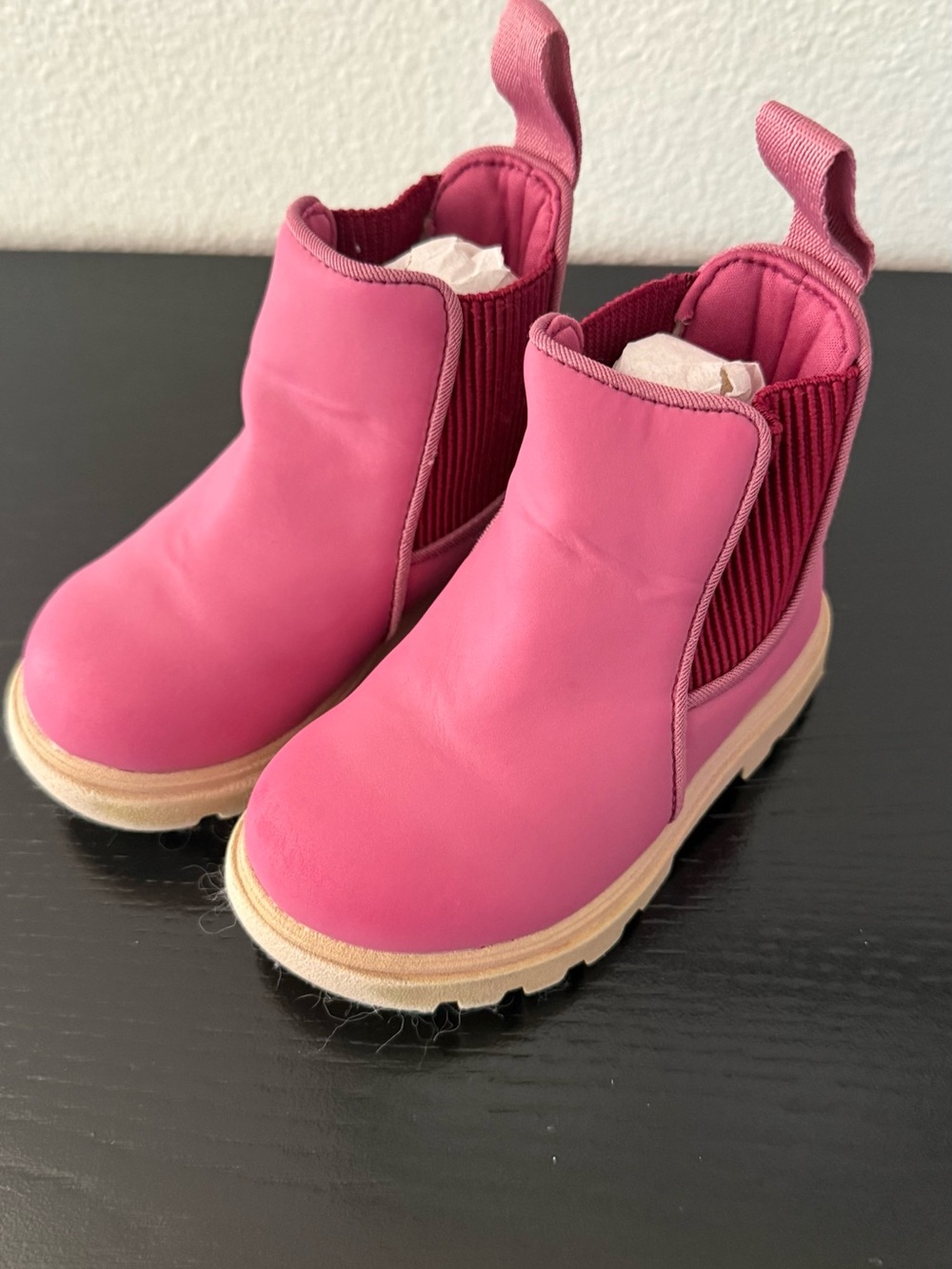 Native Kids Pink Chelsea Boots